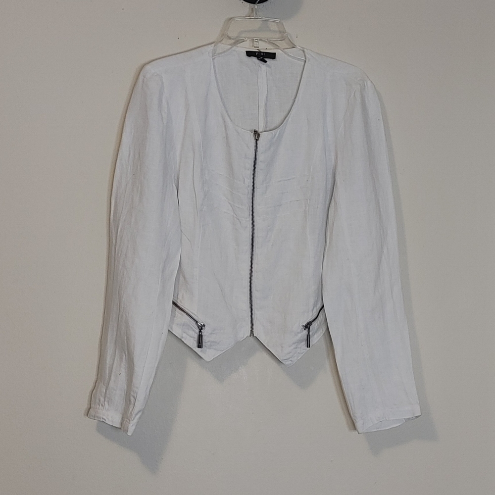 Yest Linen Cropped Balero Jacket 10